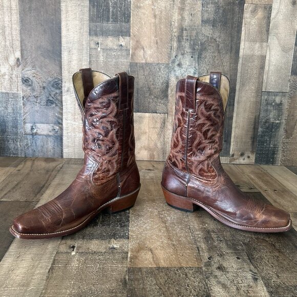 Moonshine Spirit Brad Paisley BBM87 Square Toe Cowboy Boots Mens 10.5 D - Picture 11 of 12